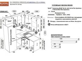 Дизайн проект маленькой кухни с отдельной посудомоечной