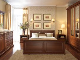 Красивая элегантная кровать и мебель в спальню на заказ из МДФ высшего качества