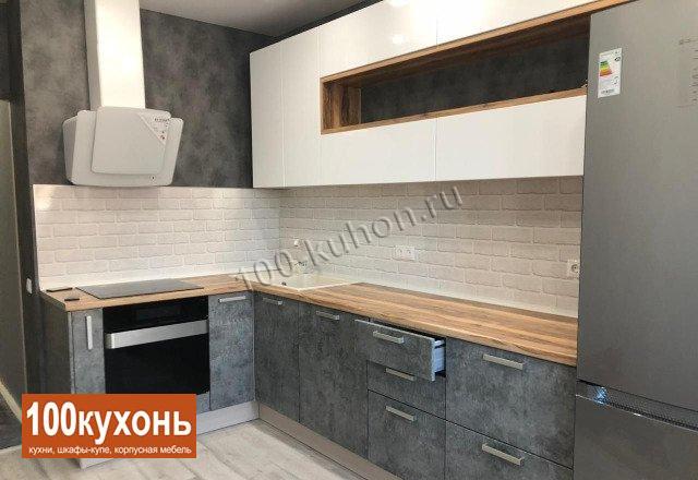 Кухня под бетон фото