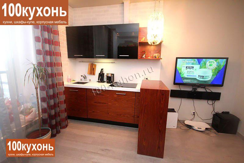 Кухня из МДФ со шпоном