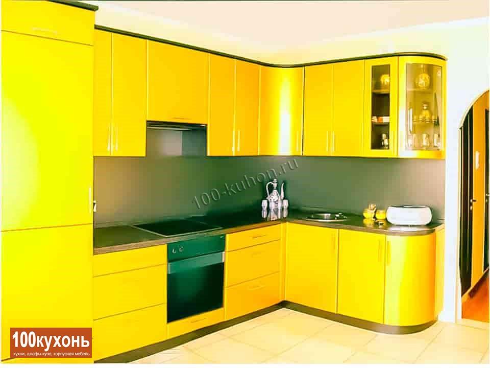 Ярко-желтый кухонный гарнитур