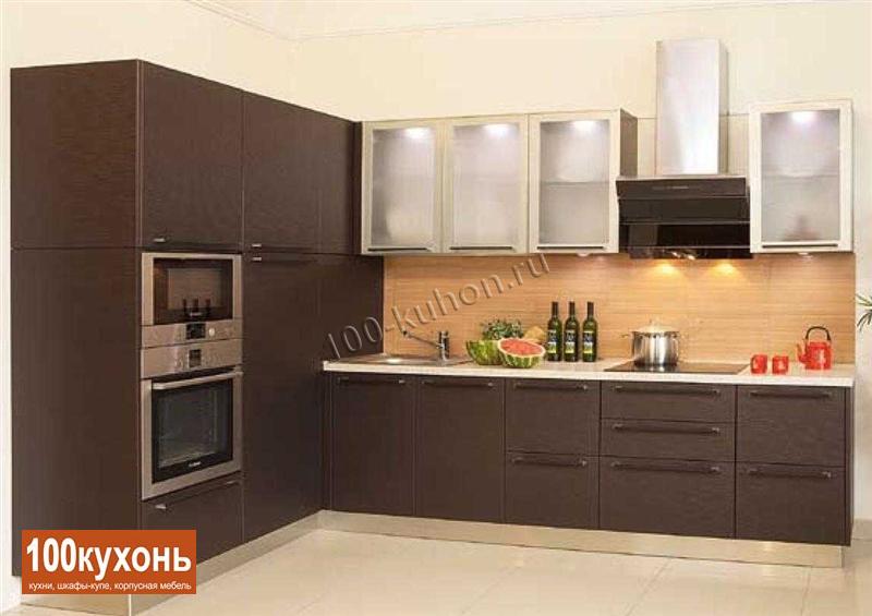 Совремнная кухня на заказ МДФ ПВХ ''Венге''
