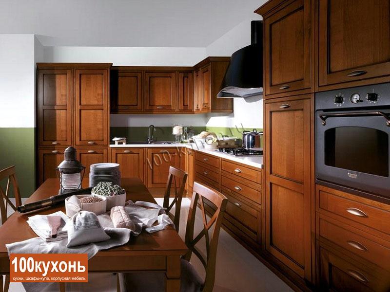 Классическая простая кухня из массива дерева дуба ''Классика''