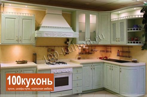 Модная качественная кухня в шпоне с эмалью Классика Арт