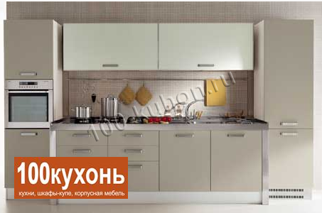 фото современной пластиковой кухни в бежевом цвете