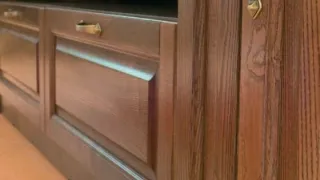 Фасад кухни из массива дерева фото