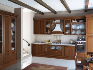 Недорогая итальянская кухня Гарда из массива