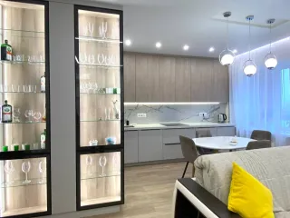 Кухня на заказ в гостиную вид 5