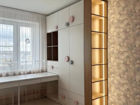 Красивая мебель для двух девочек